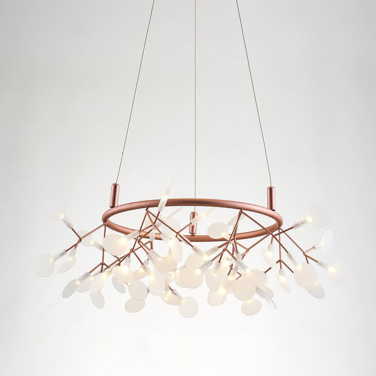 Siremud Unique Round Sputnik Art Deco Firefly Chandelier, Living Room/ Bedroom