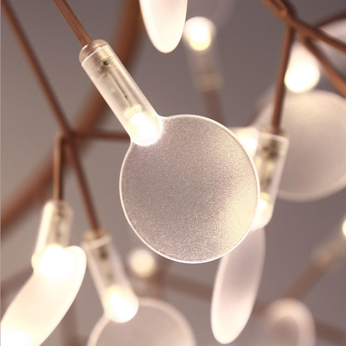 Siremud Unique Round Sputnik Art Deco Firefly Chandelier, Living Room/ Bedroom