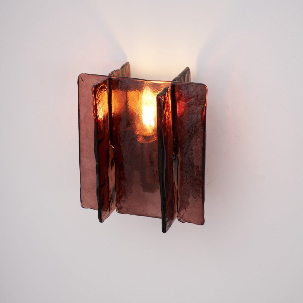 Celuaine Wall Light Brass Glass Clear