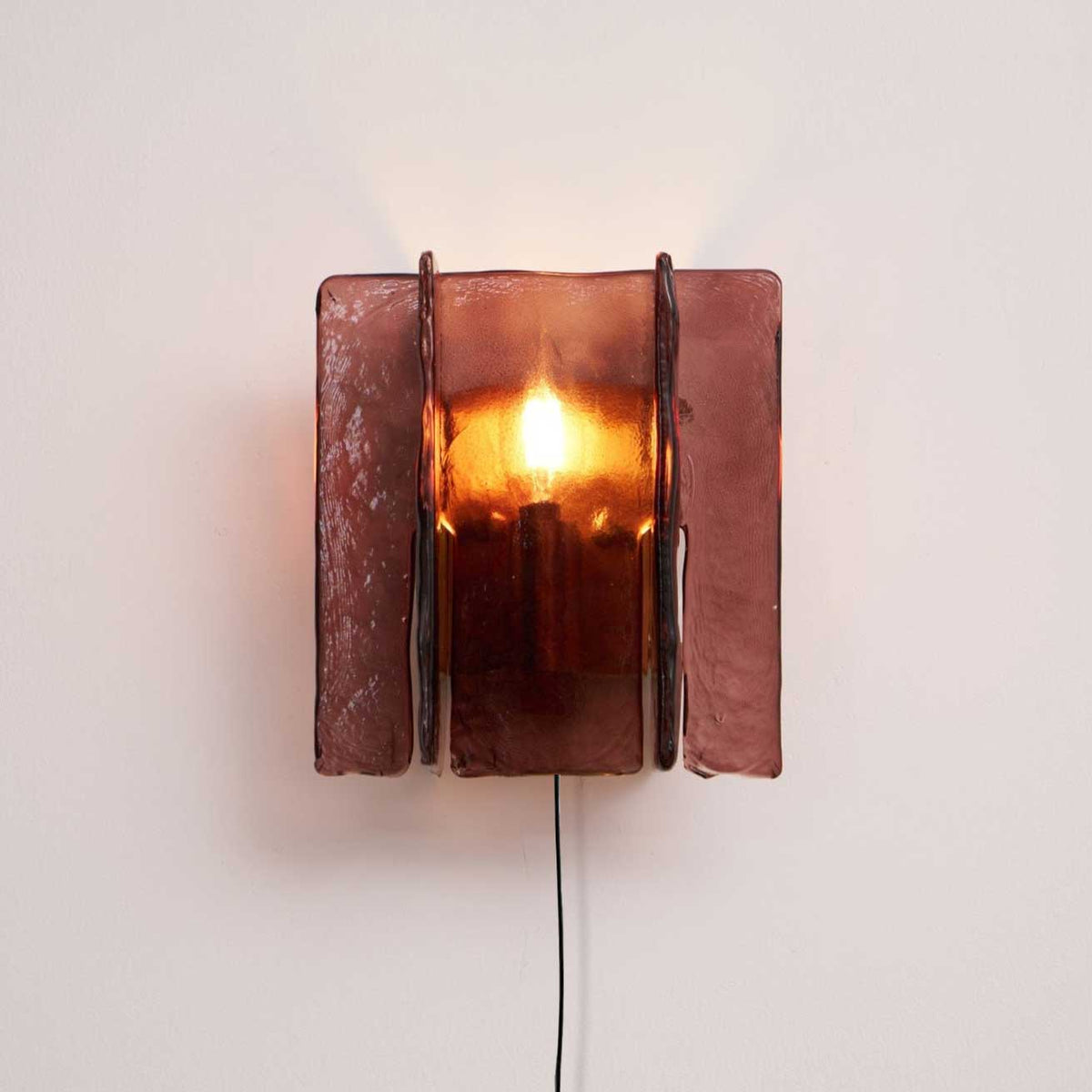 Celuaine Wall Light Brass Glass Clear