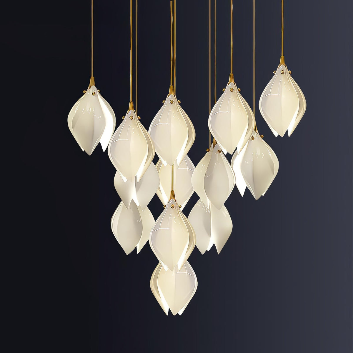 Fioenaya Pendant Lamp White Floral Ceramic