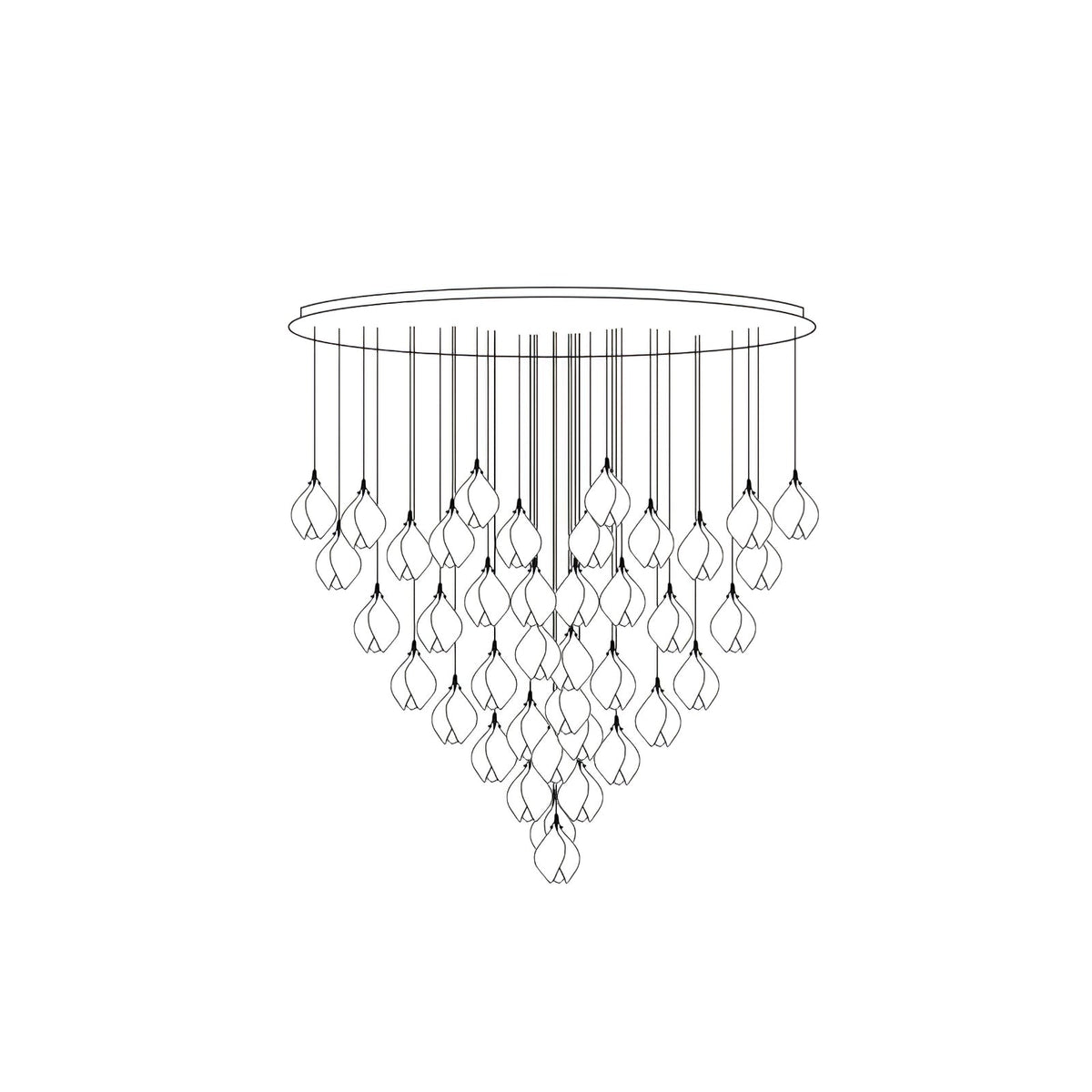Fioenaya Pendant Lamp White Floral Ceramic