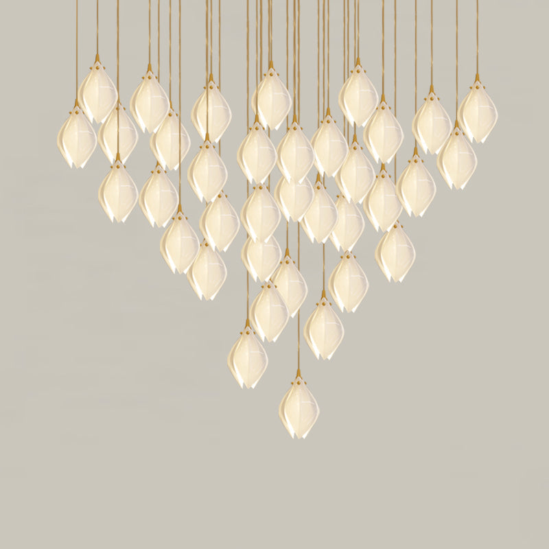 Fioenaya Pendant Lamp White Floral Ceramic
