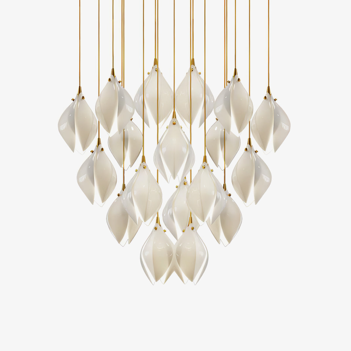 Fioenaya Pendant Lamp White Floral Ceramic