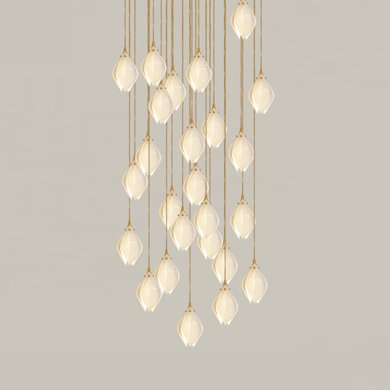 Fioenaya Pendant Lamp White Floral Ceramic