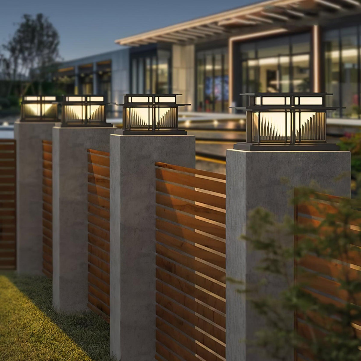 Zudapal Pillar Solar /HardWire Outdoor Light