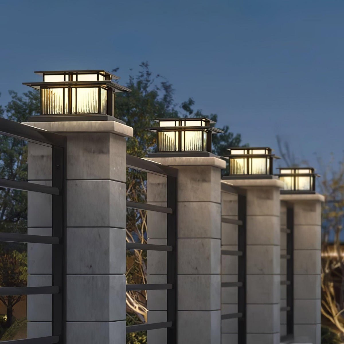 Zudapal Pillar Solar /HardWire Outdoor Light