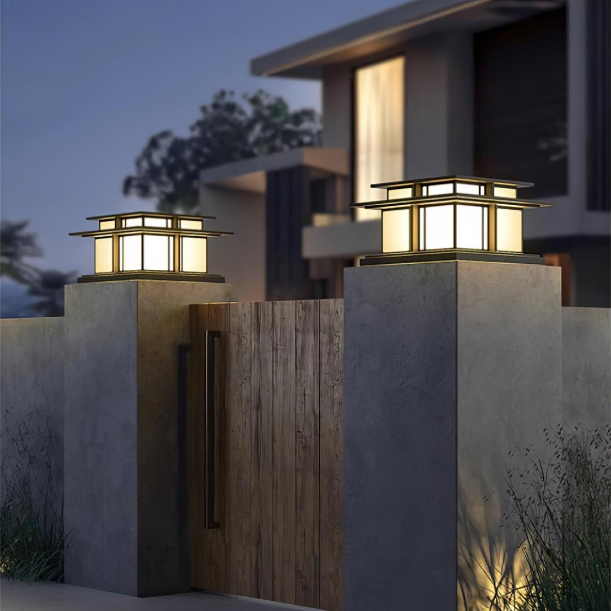 Zudapal Pillar Solar /HardWire Outdoor Light