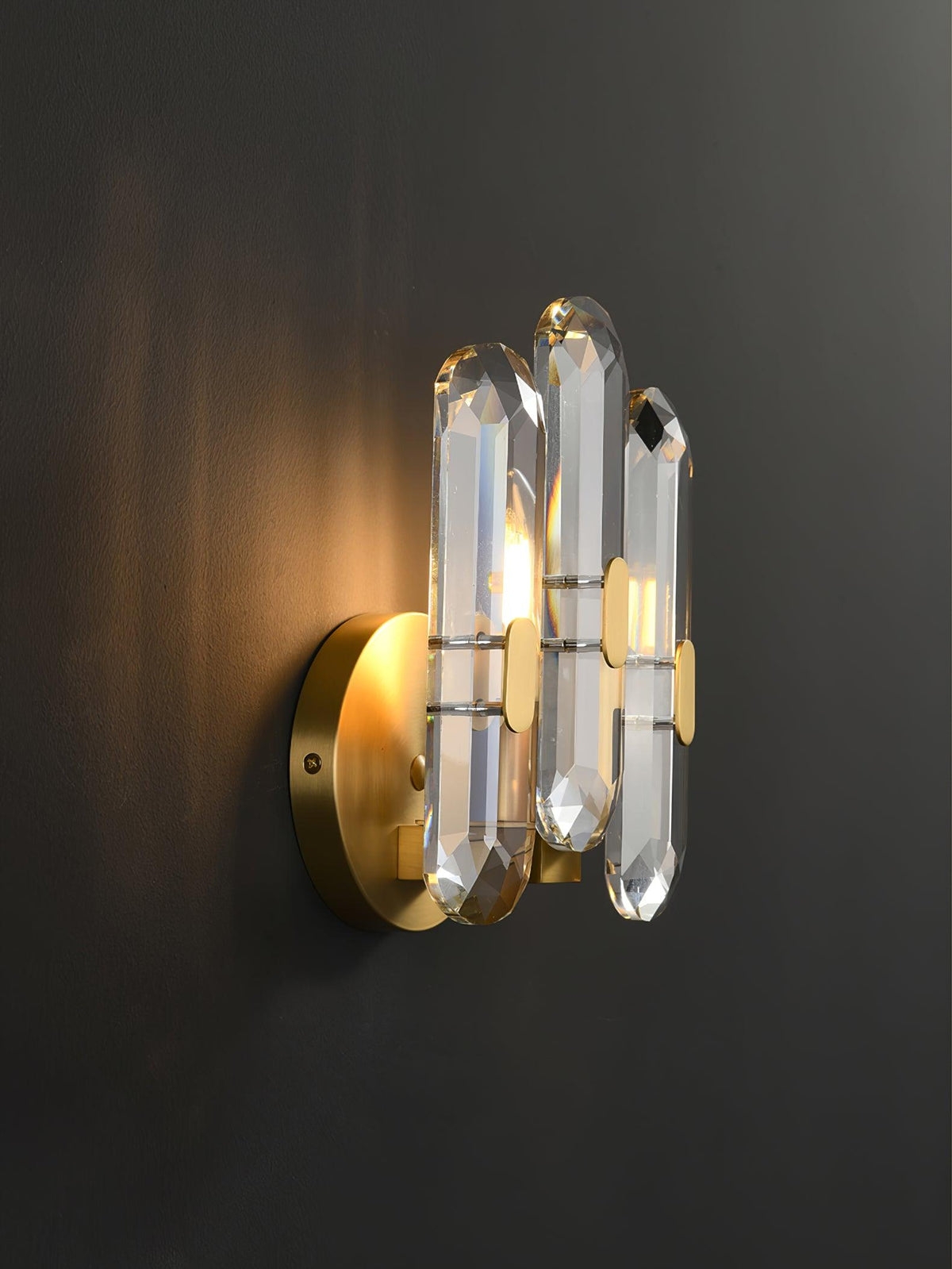 Gevon Postmodern Luxury Crystal Sconce Wall Lamp
