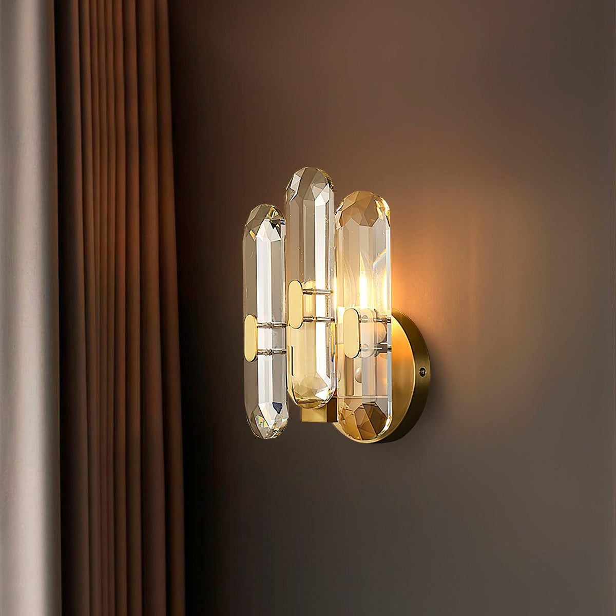 Gevon Postmodern Luxury Crystal Sconce Wall Lamp