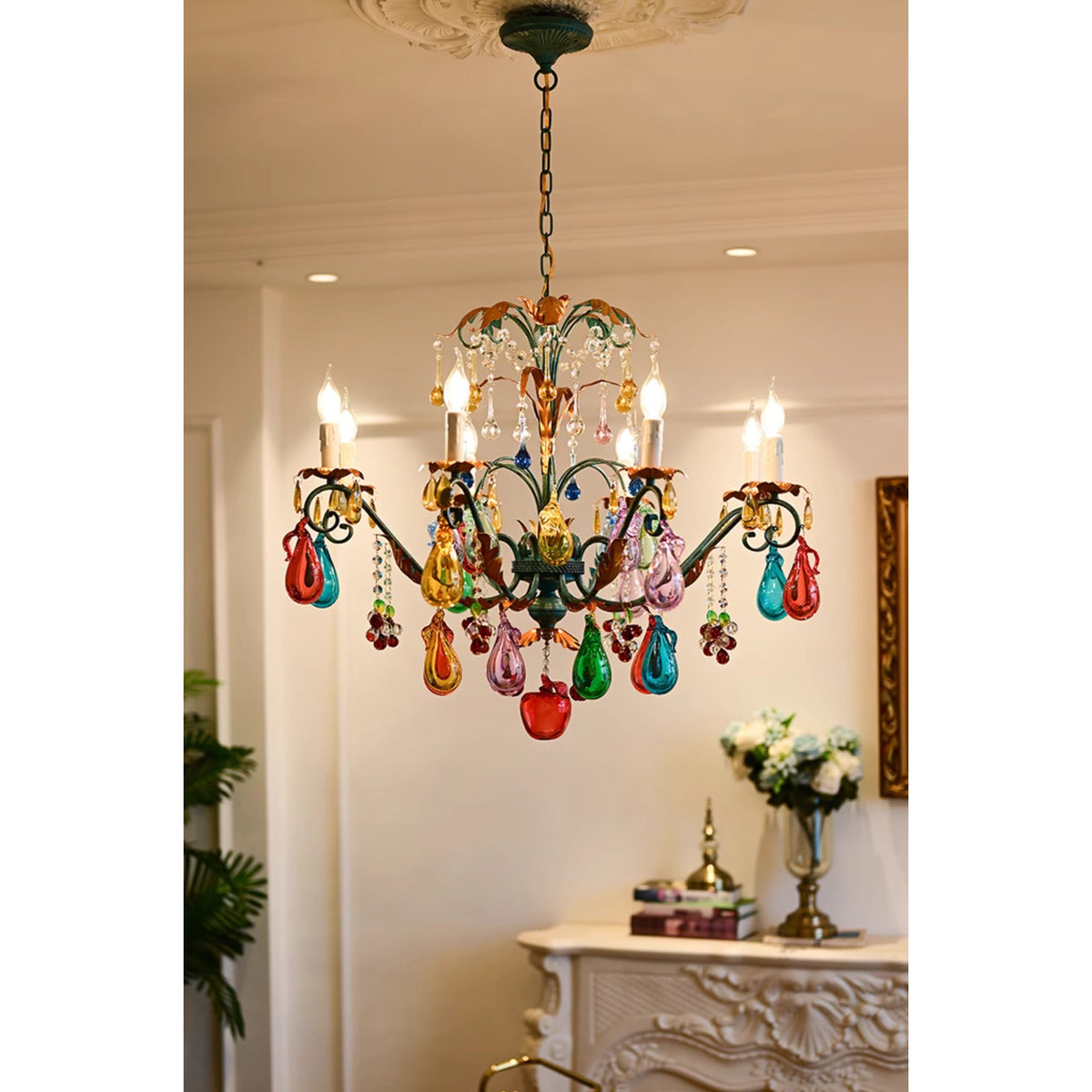 Marian Vivid Glass Chandelier