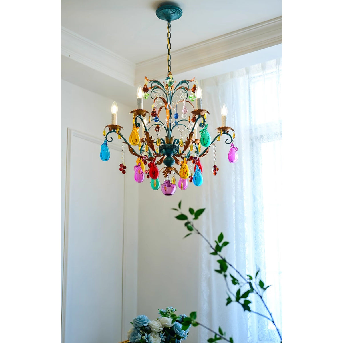 Marian Vivid Glass Chandelier