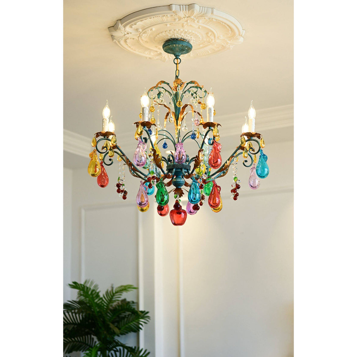 Marian Vivid Glass Chandelier