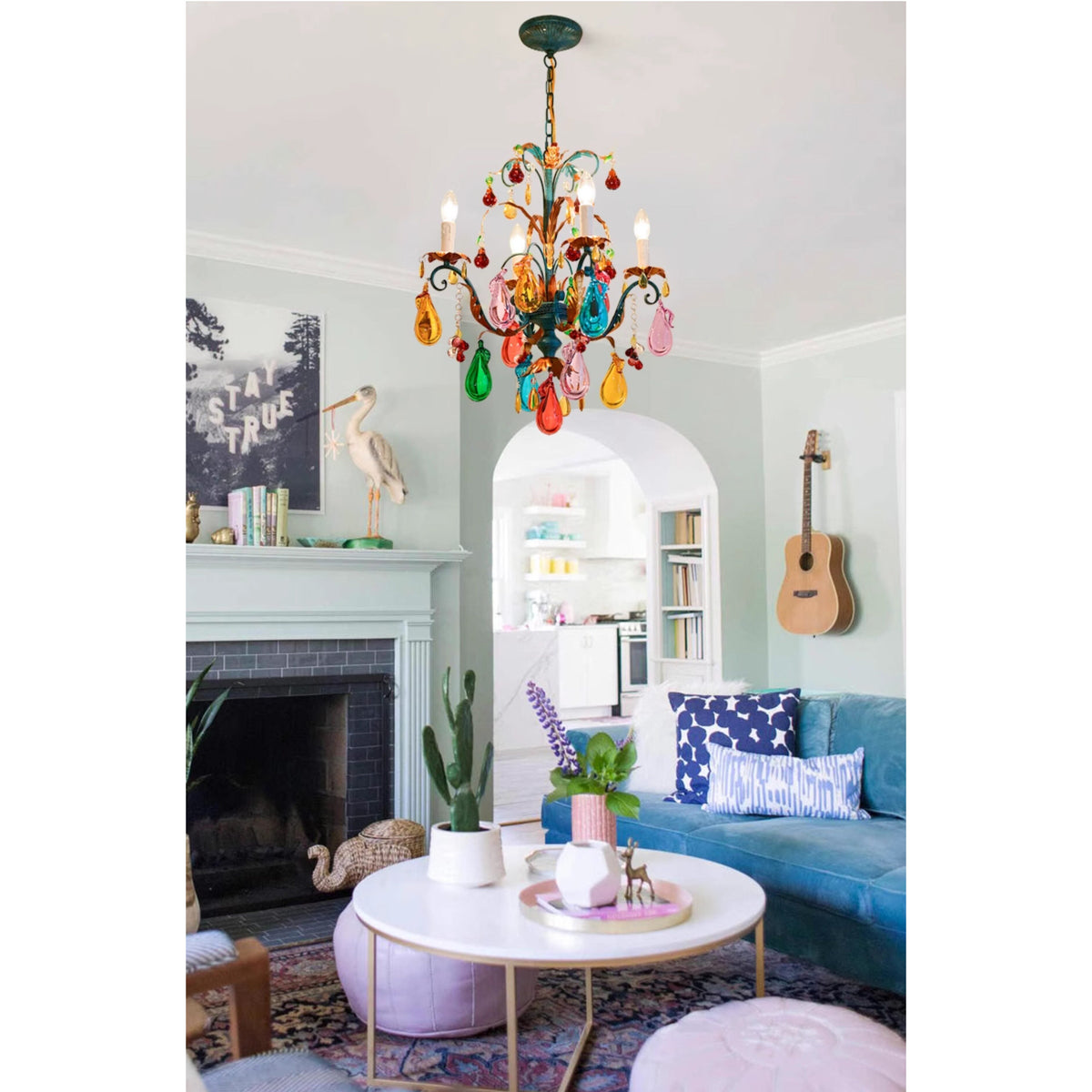 Marian Vivid Glass Chandelier