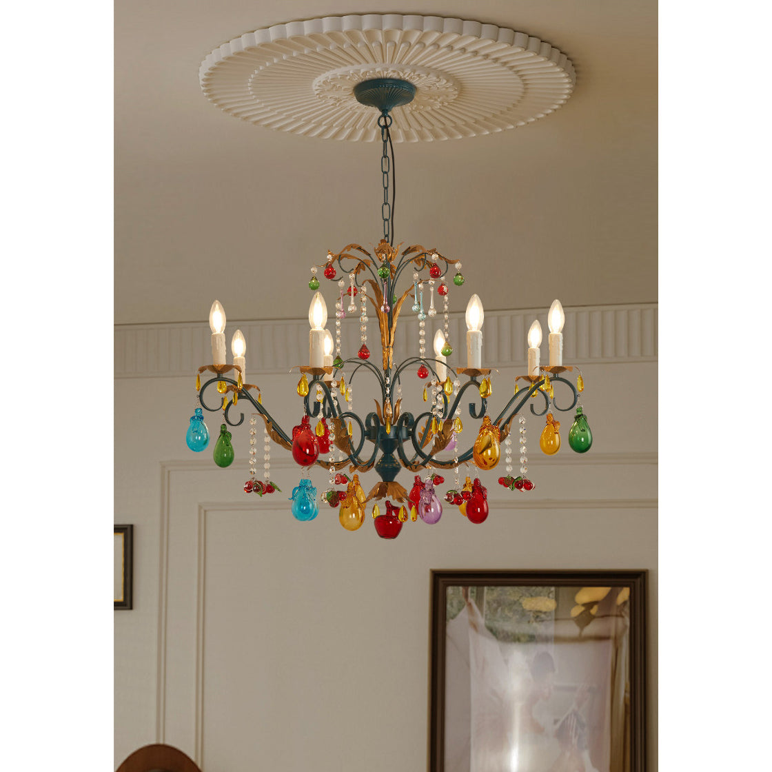Marian Vivid Glass Chandelier