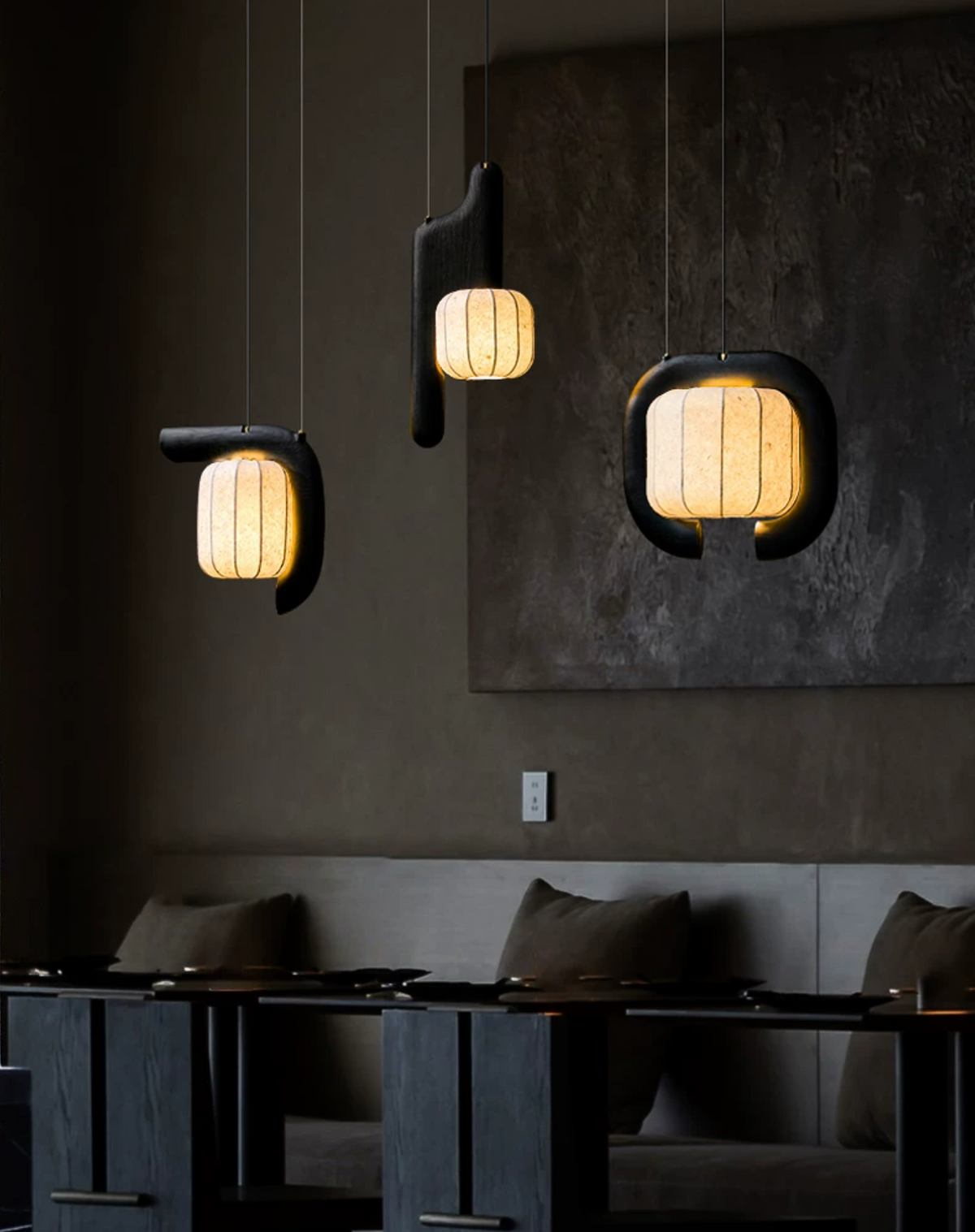 Ulverstone Fluted Paper Pendant Lamp