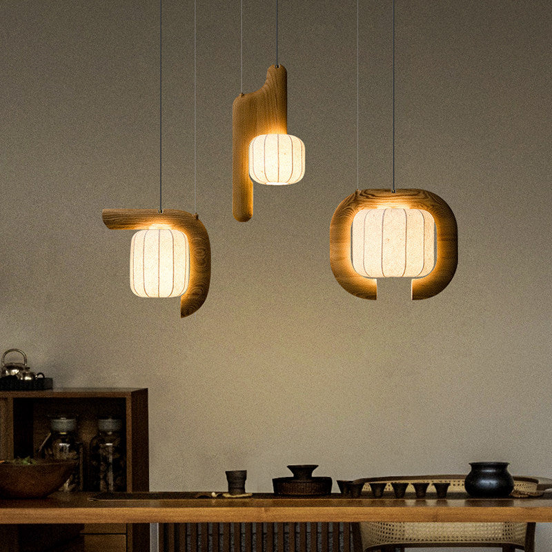 Ulverstone Fluted Paper Pendant Lamp