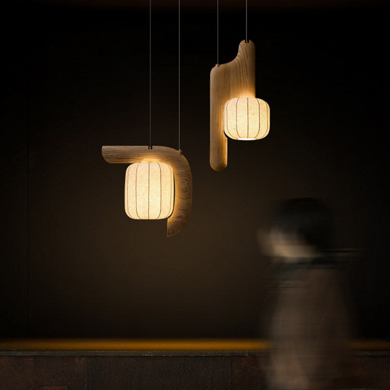 Ulverstone Fluted Paper Pendant Lamp