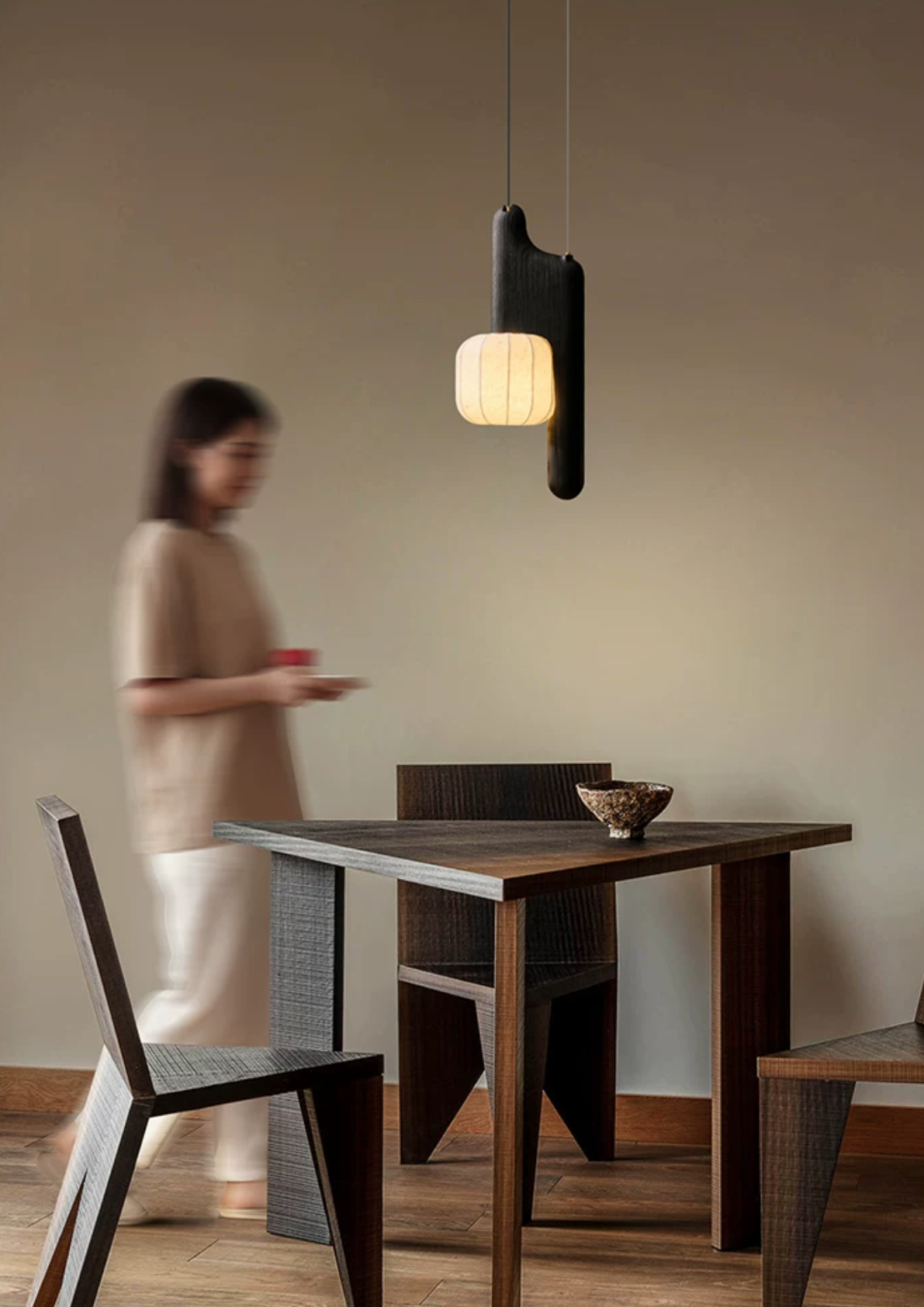 Ulverstone Fluted Paper Pendant Lamp