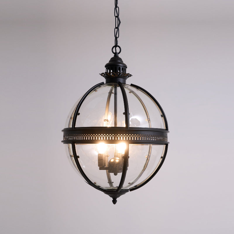 Svelte Vintage Industrial Glass Pendant Light