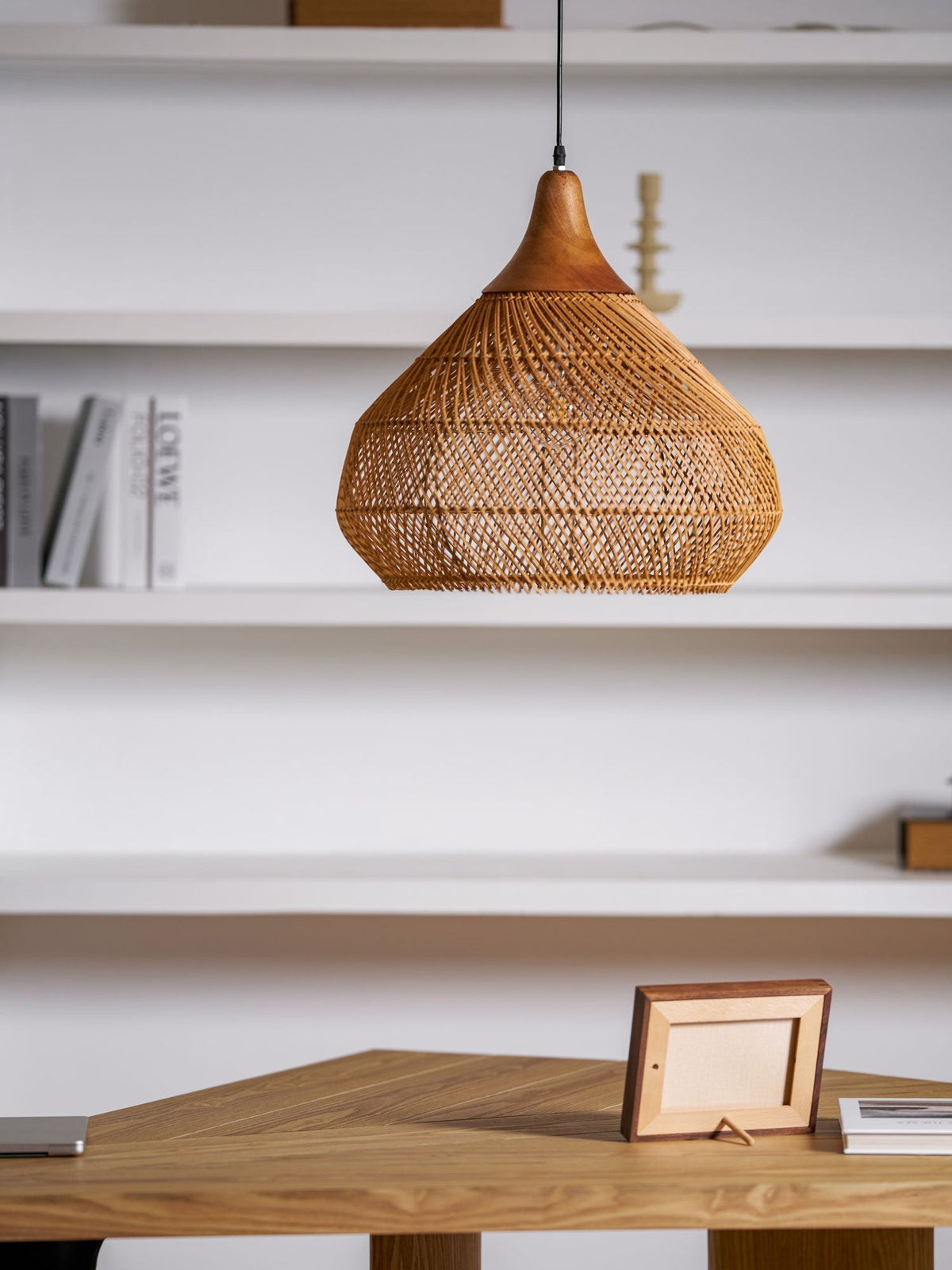 Solavn Rattan Wood Pendant Lamp