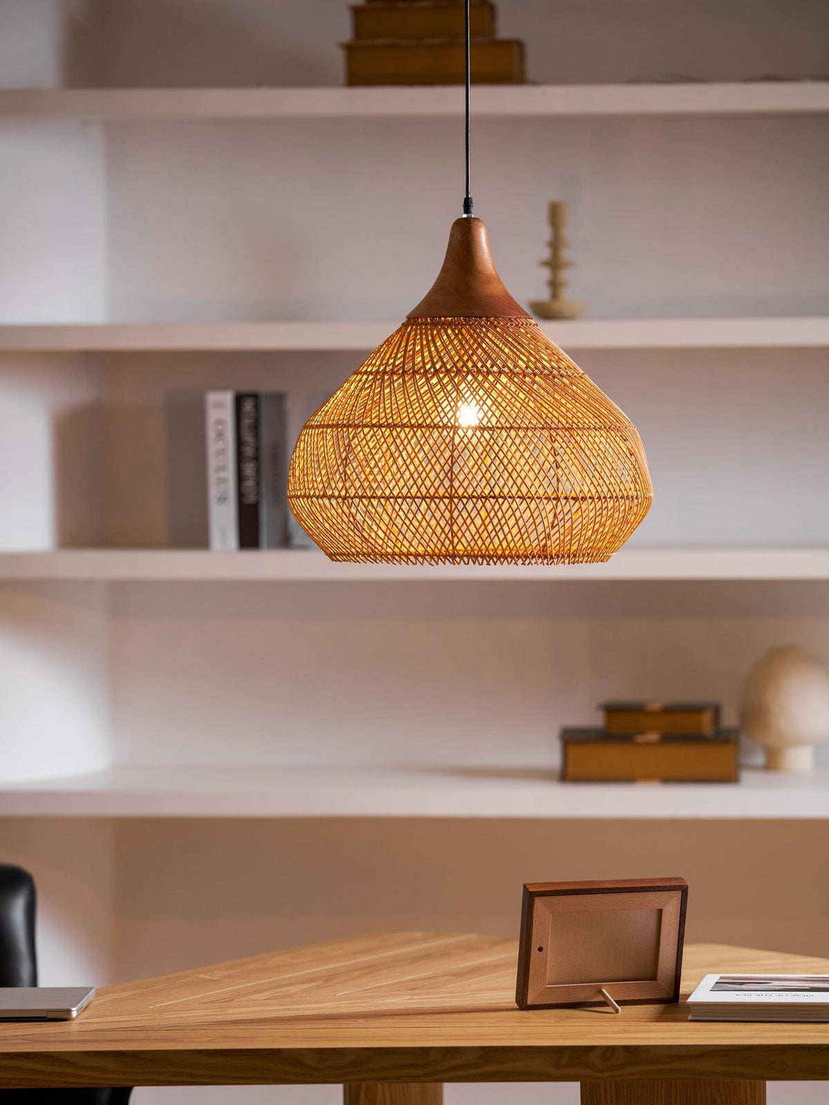 Solavn Rattan Wood Pendant Lamp