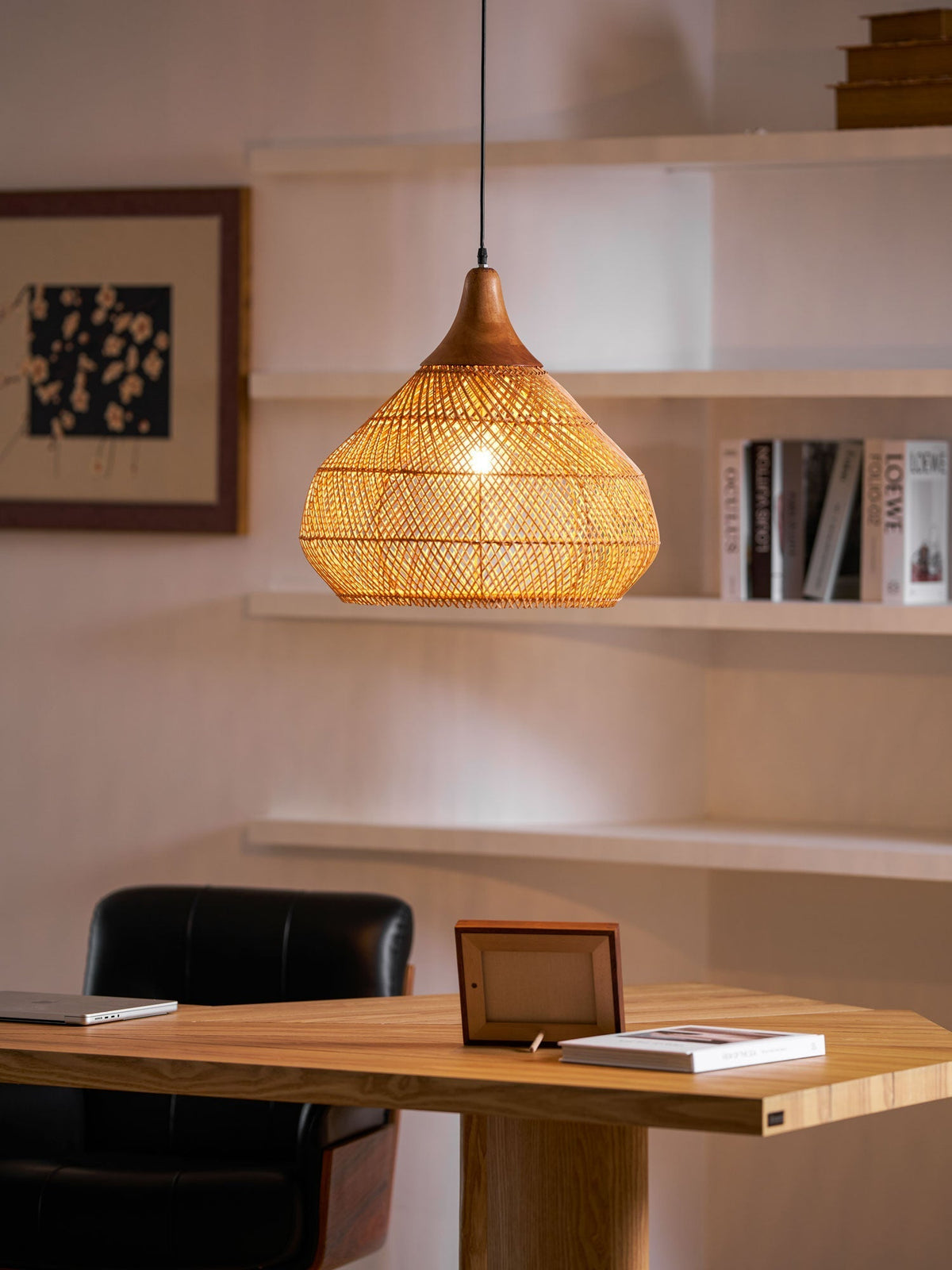 Solavn Rattan Wood Pendant Lamp