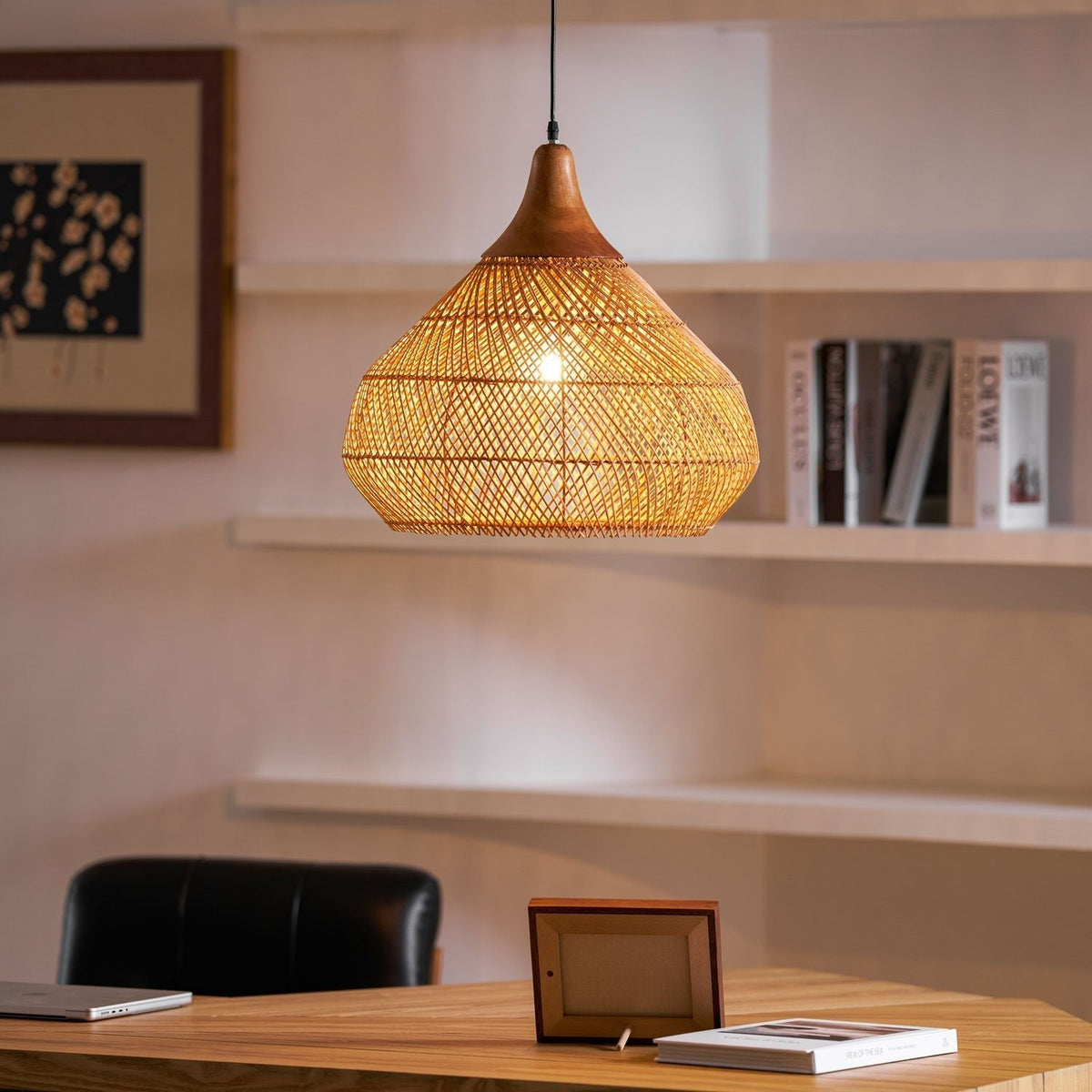 Solavn Rattan Wood Pendant Lamp