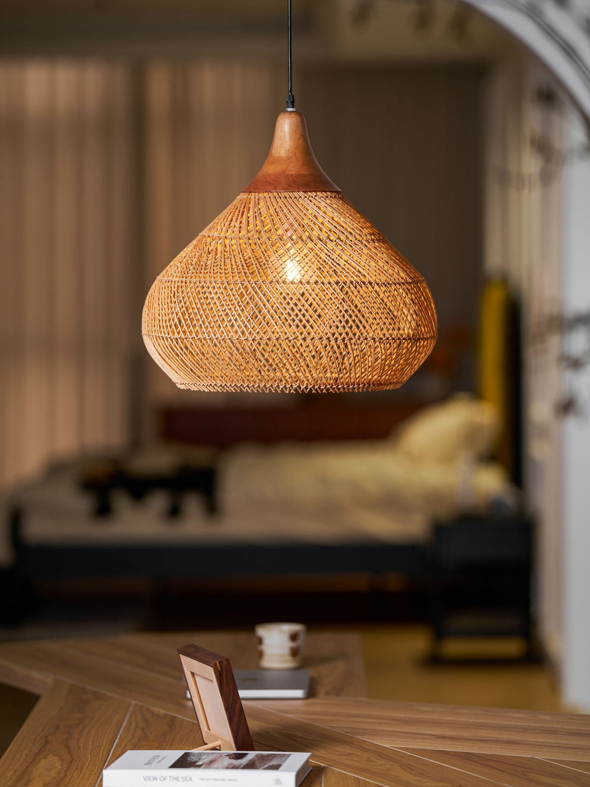 Solavn Rattan Wood Pendant Lamp