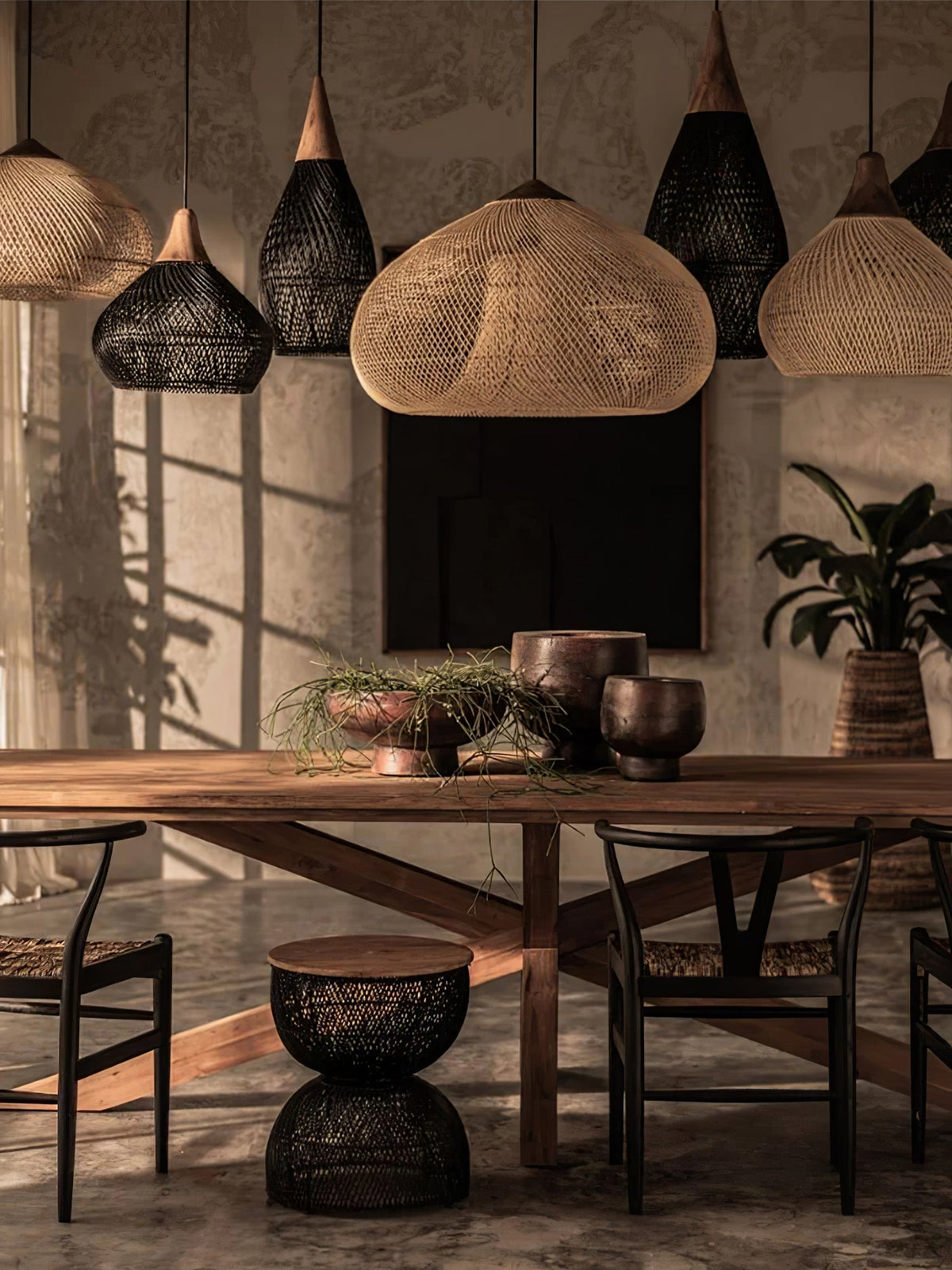 Solavn Rattan Wood Pendant Lamp
