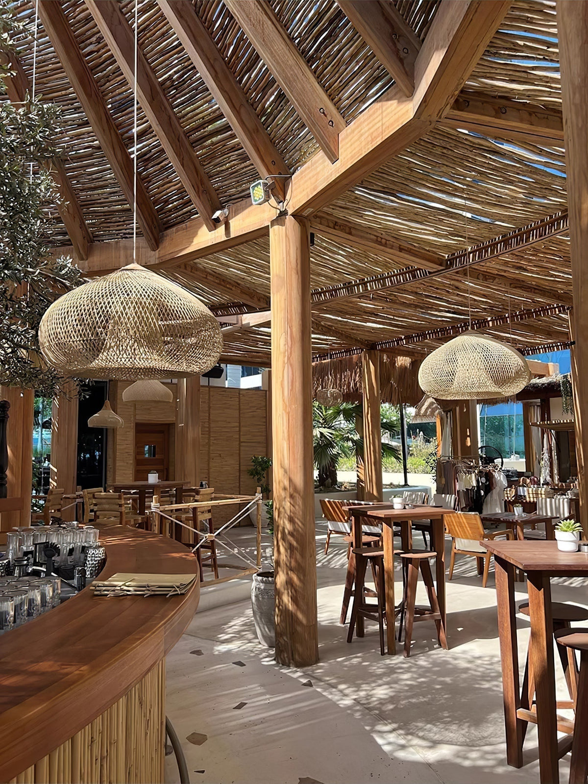 Solavn Rattan Wood Pendant Lamp