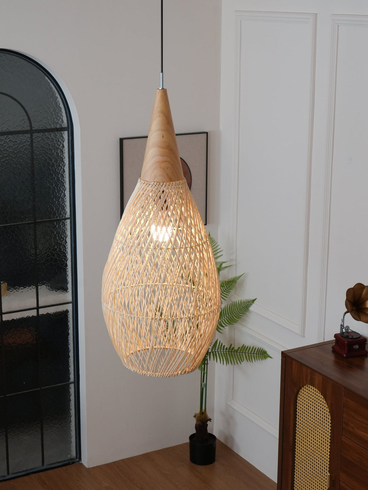 Solavn Rattan Wood Pendant Lamp