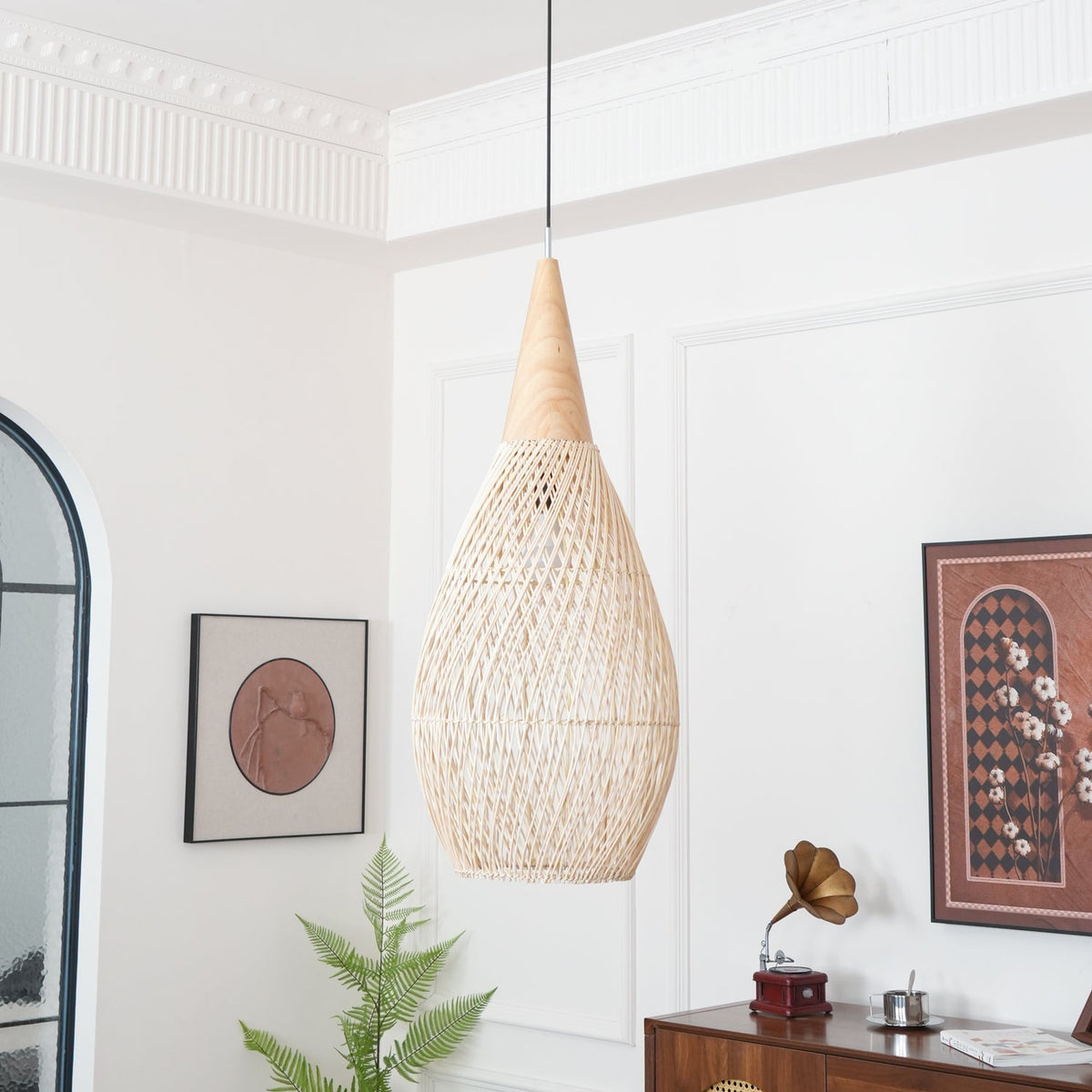 Solavn Rattan Wood Pendant Lamp