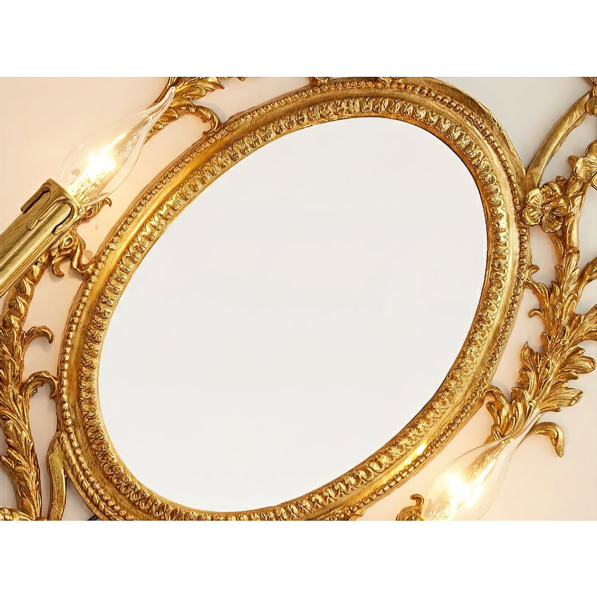 Elyndor Carved Mirror Wall Lamp