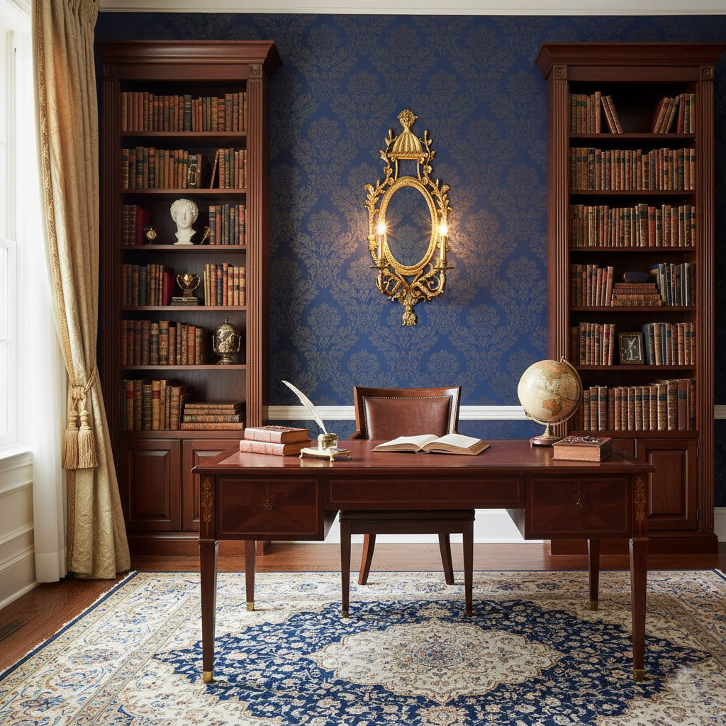 Elyndor Carved Mirror Wall Lamp