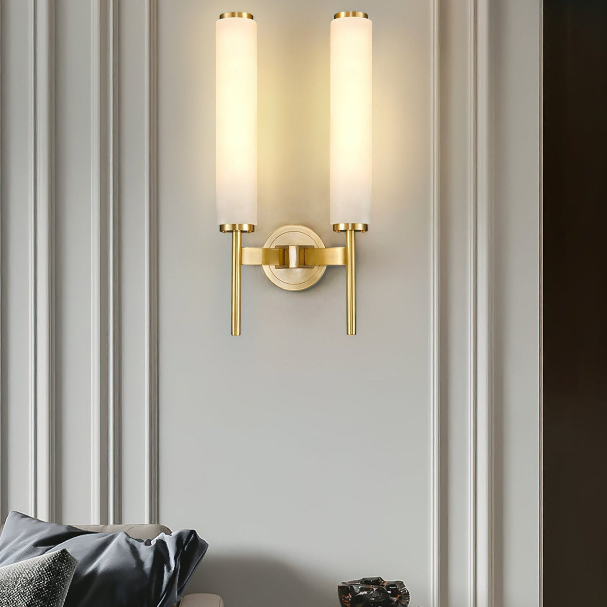 Sobigad Art Deco Alabaster Wall Lamp