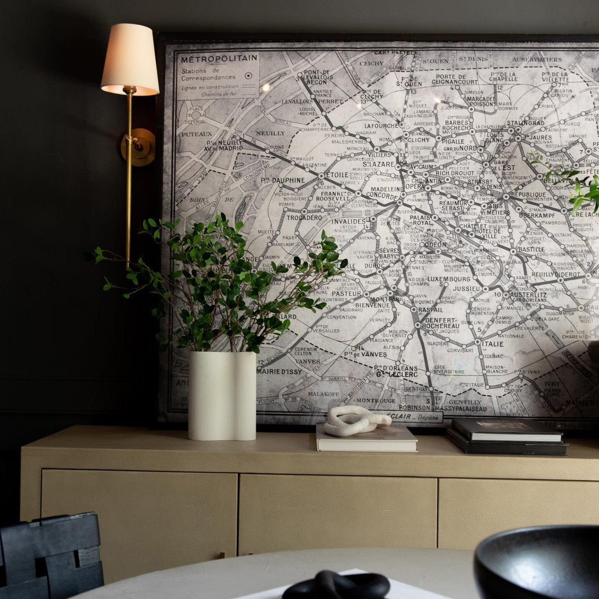Dotores Wall Lamp Brass Fabric