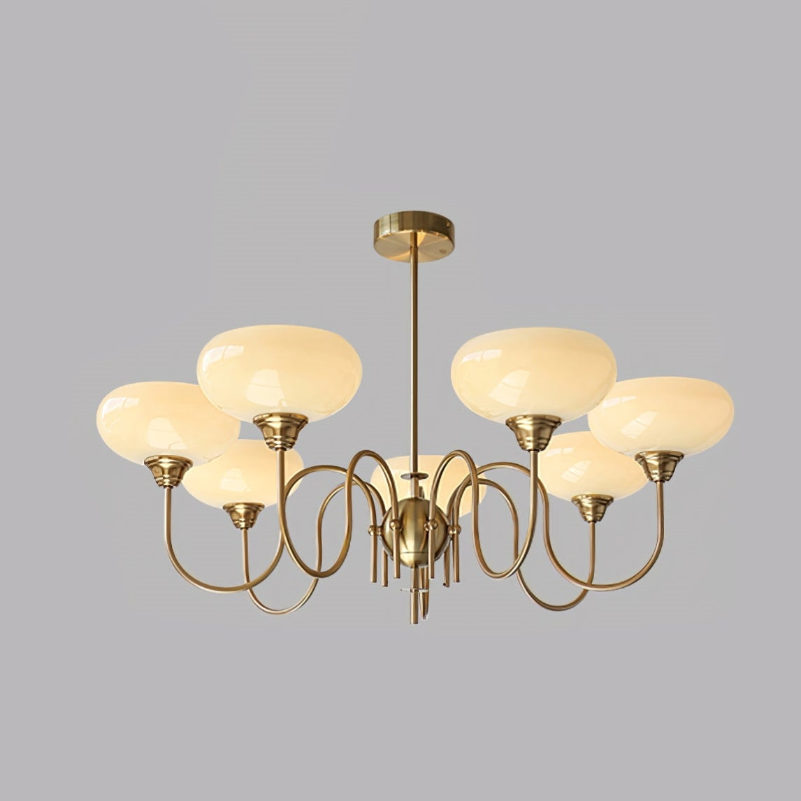 Putikilu Vintage LED Metal Glass Chandelier Living Room