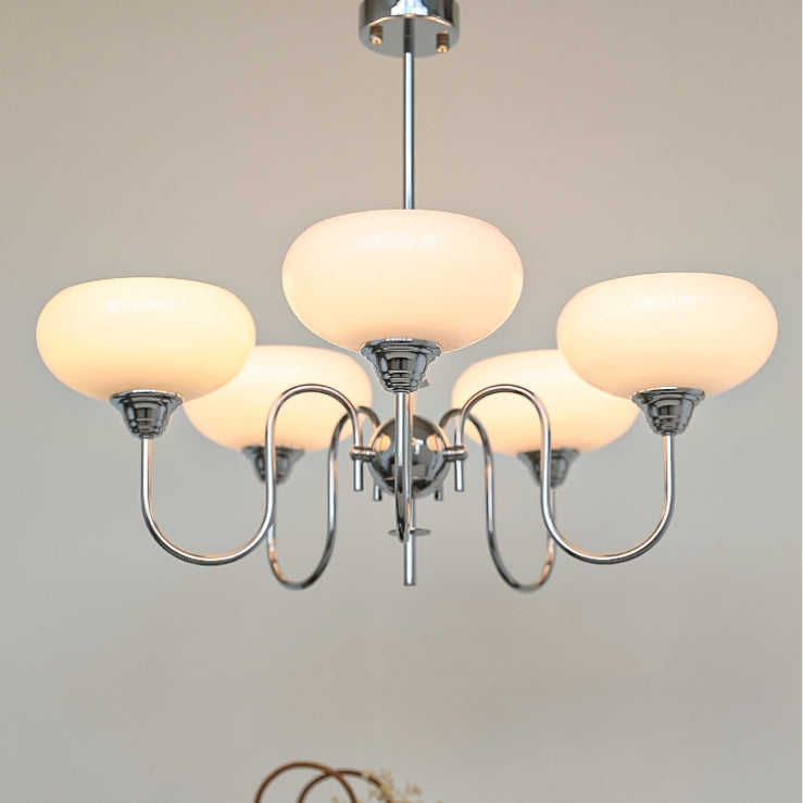 Putikilu Vintage LED Metal Glass Chandelier Living Room