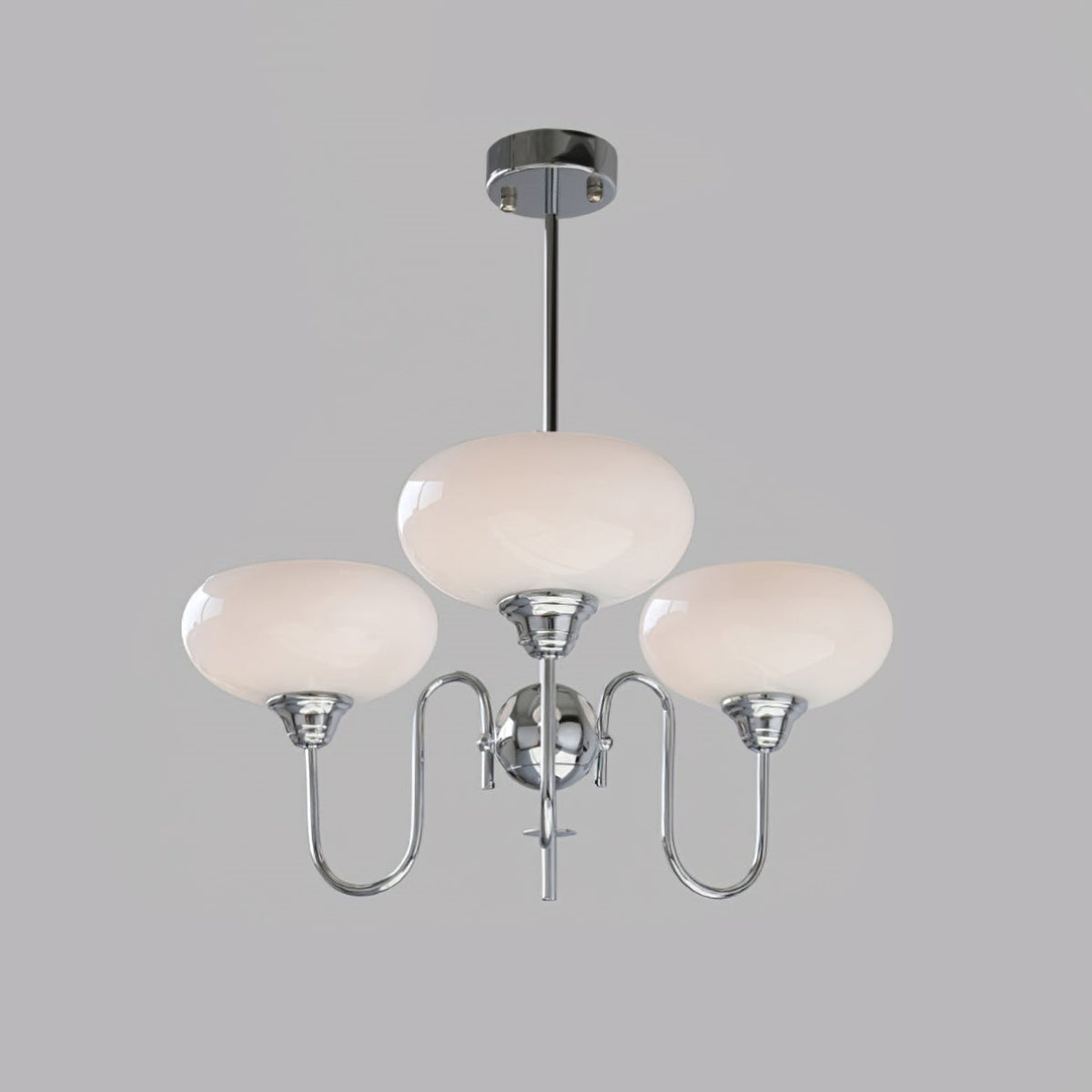 Putikilu Vintage LED Metal Glass Chandelier Living Room