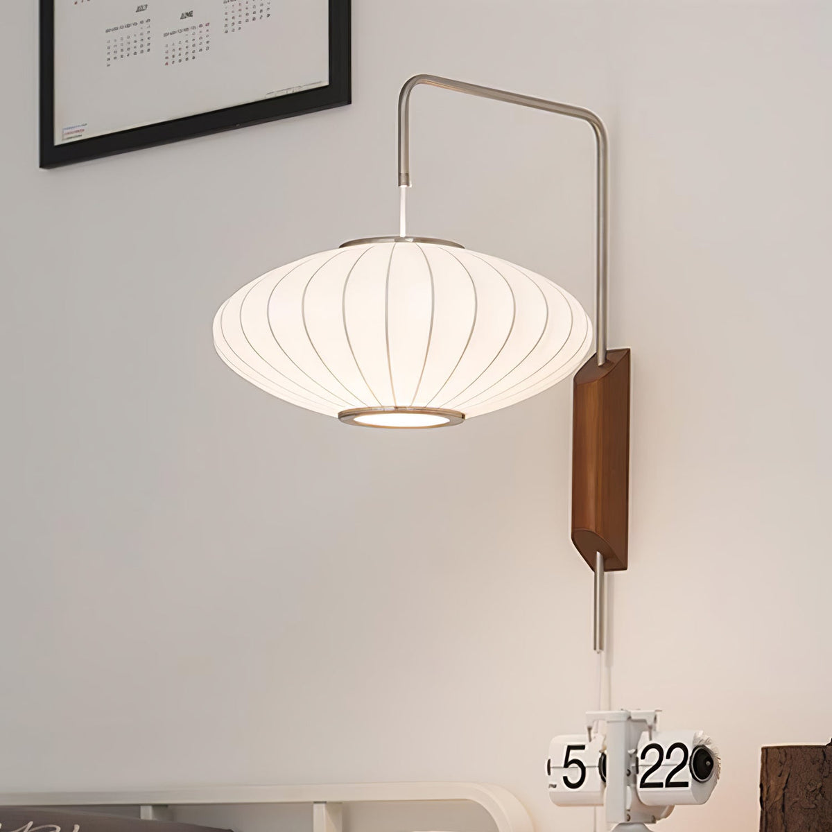 Aldinira Wall Sconce Walnut Ball