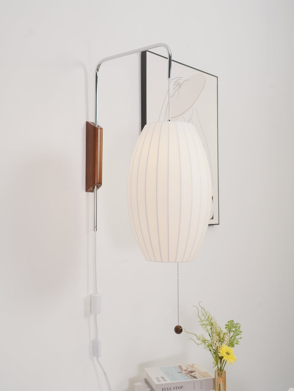 Aldinira Wall Sconce Walnut Ball