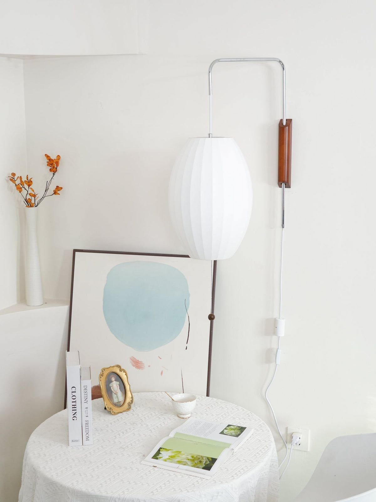 Aldinira Wall Sconce Walnut Ball