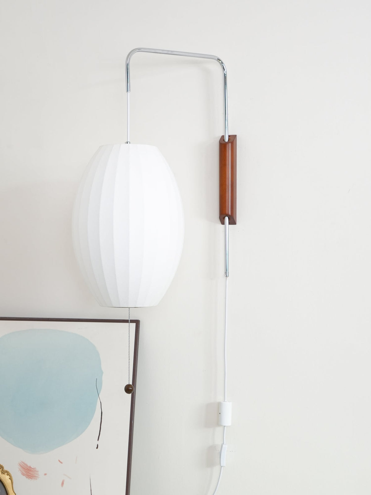 Aldinira Wall Sconce Walnut Ball
