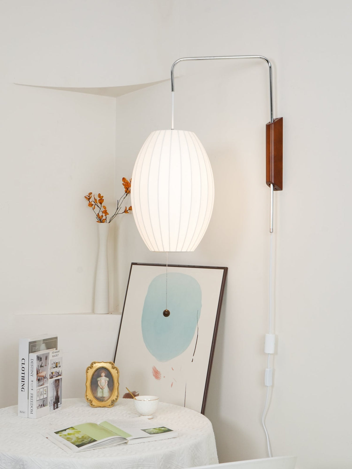 Aldinira Wall Sconce Walnut Ball