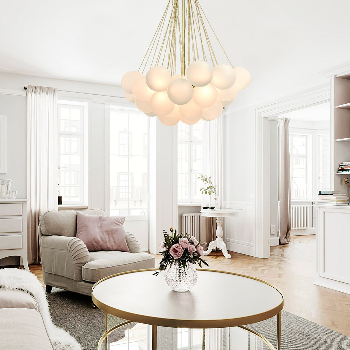Pugusel Glass Globe Pendant Light Bubble