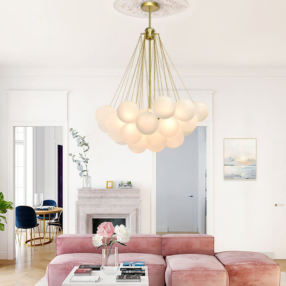 Pugusel Glass Globe Pendant Light Bubble