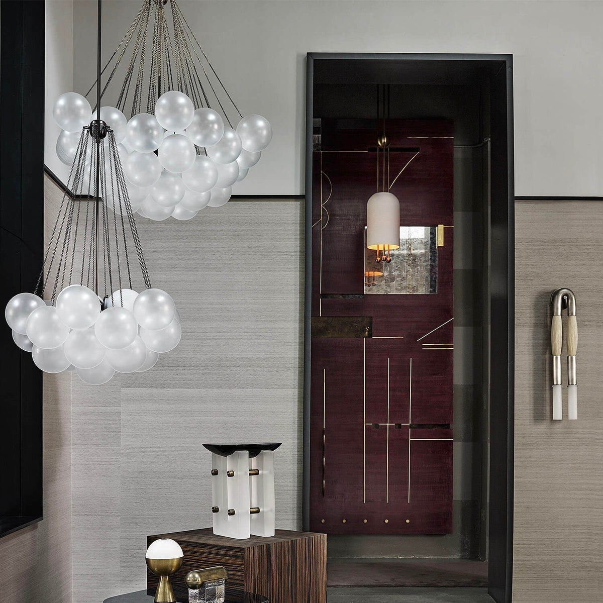 Pugusel Glass Globe Pendant Light Bubble