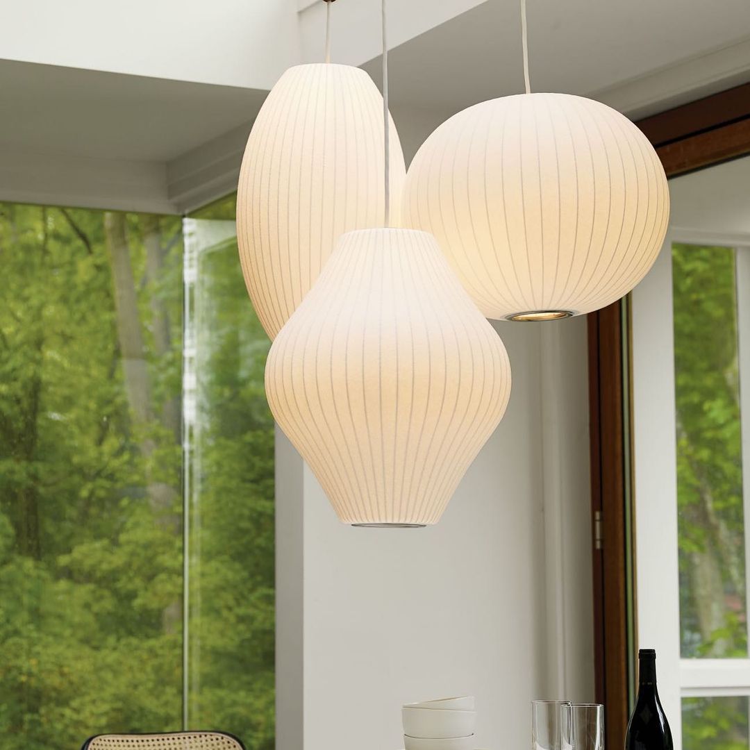 Femogir Pendant Light Bubble Mulberry Silk
