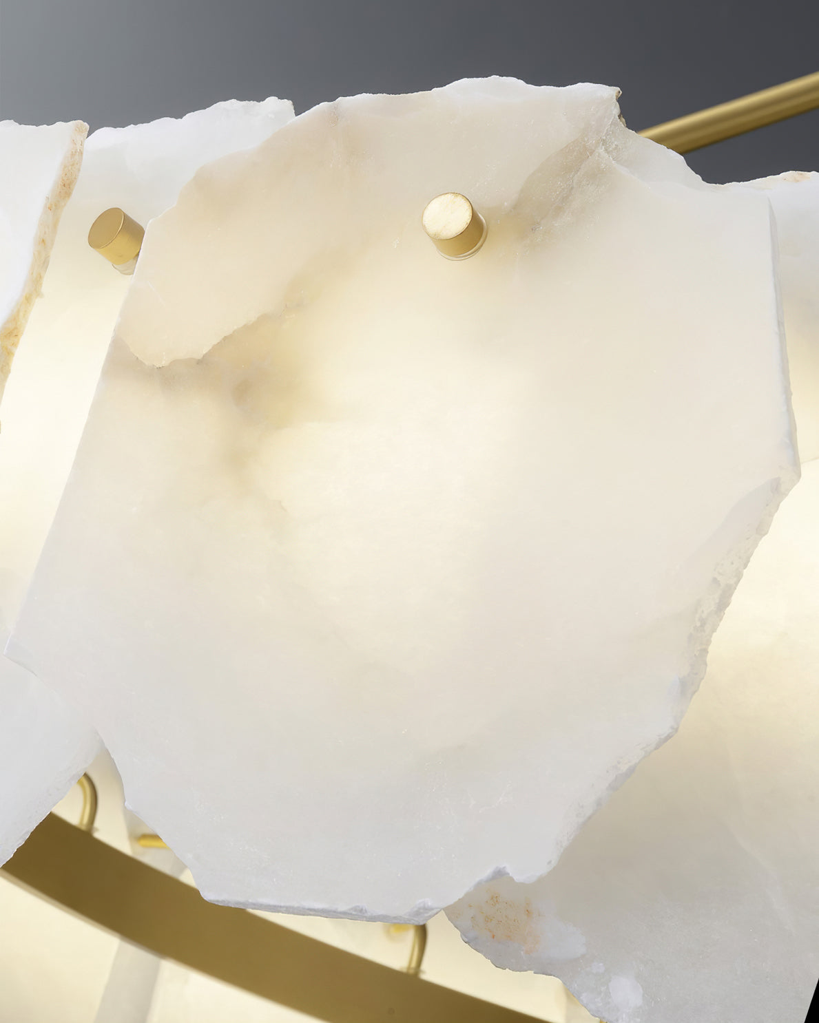 Telen Chandelier Alabaster Layered Halo
